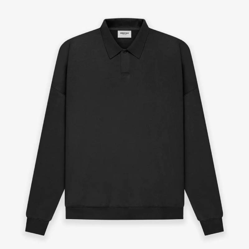 Fear of God ESSENTIALS Long Sleeve Polo Sweatshirt2 Fear of God ESSENTIALS Long Sleeve Polo Sweatshirt