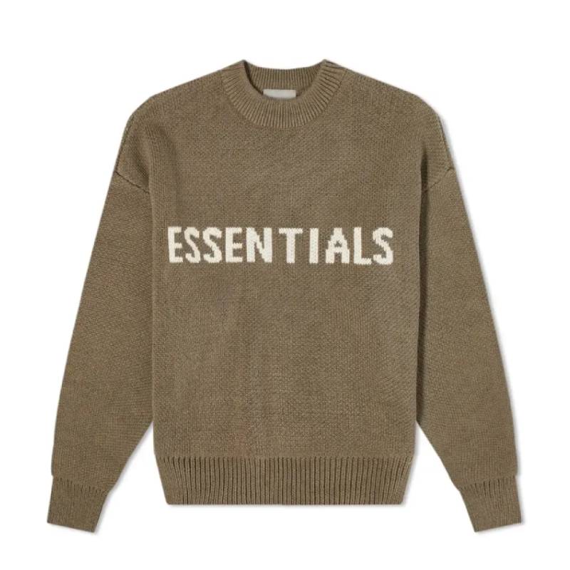 Fear of God Essentials Knitted Sweater Harvest2 Fear of God Essentials Knitted Sweater Harvest