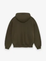Full Zip Brown Logo Hoodie