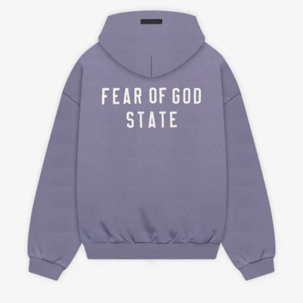 Heavy Fleece Fullzip Purple Hoodie