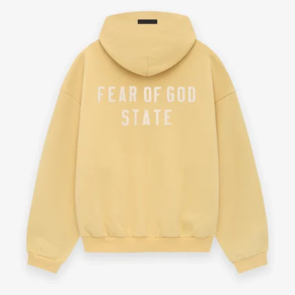 Heavy Fleece Fullzip Yellow Hoodie