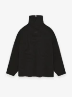 Ottoman High Neck Black Sweater