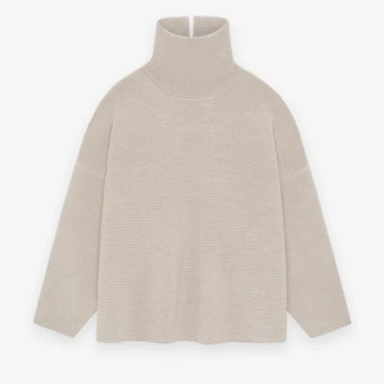 Ottoman High Neck Brown Sweater