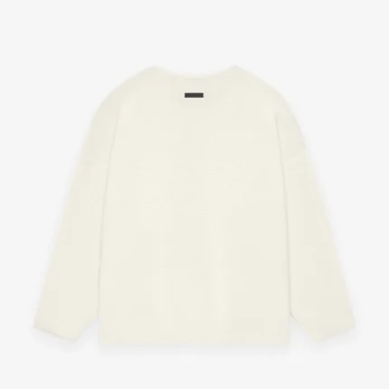 Ottoman Straight Neck White Sweater