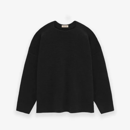 Ottoman Wool Straight Neck Sweater