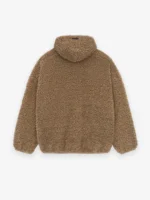 Polar Fleece Hoodie Brown