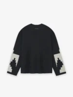 Thunderbird Wool Full Zip Black Sweater