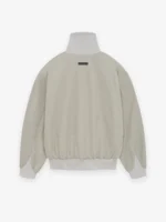 Washed Nylon Half Zip Track Grey Jacket