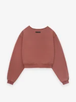 Womens Heavy Fleece Cropped Crewneck