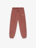 Womens Heavy Fleece Red Sweatpant