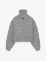 Womens Waffle Turtleneck