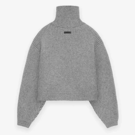 Womens Waffle Turtleneck