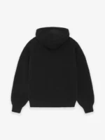 Wool Boucle 8 Black Hoodie