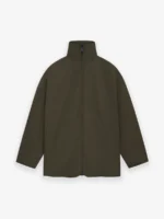 Wool Crepe High Neck Jacket